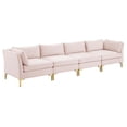 thumbnail image 1 of Modway Ardent 4-Seater Performance Velvet Sofa in Pink, 1 of 10