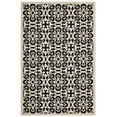 thumbnail image 1 of Modway Ariana 108x143.5" Floral Trellis Polypropylene Area Rug in Black/Beige, 1 of 5