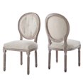 thumbnail image 1 of Modway Arise 19.5" Fabric & Wood Dining Side Chair in Beige (Set of 2), 1 of 9