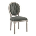 thumbnail image 1 of Modway Arise 19.5" Oval Back Fabric Dining Side Chair in Natural/Gray, 1 of 8