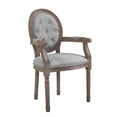 thumbnail image 1 of Modway Arise Vintage French Dining Armchair in Light Gray, 1 of 5