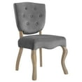 thumbnail image 1 of Modway Array 20" Tufted Performance Velvet Dining Side Chair in Gray, 1 of 5
