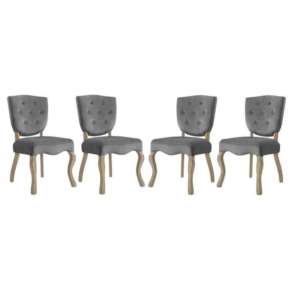 Array Dining Side Chair Set of 4 - Gray