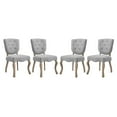 thumbnail image 1 of Modway Array Dining Side Chair Set of 4 in Light Gray, 1 of 5