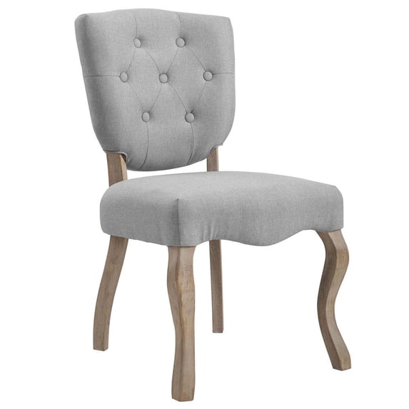 Modway Array Vintage French Upholstered Dining Side Chair, Multiple Colors