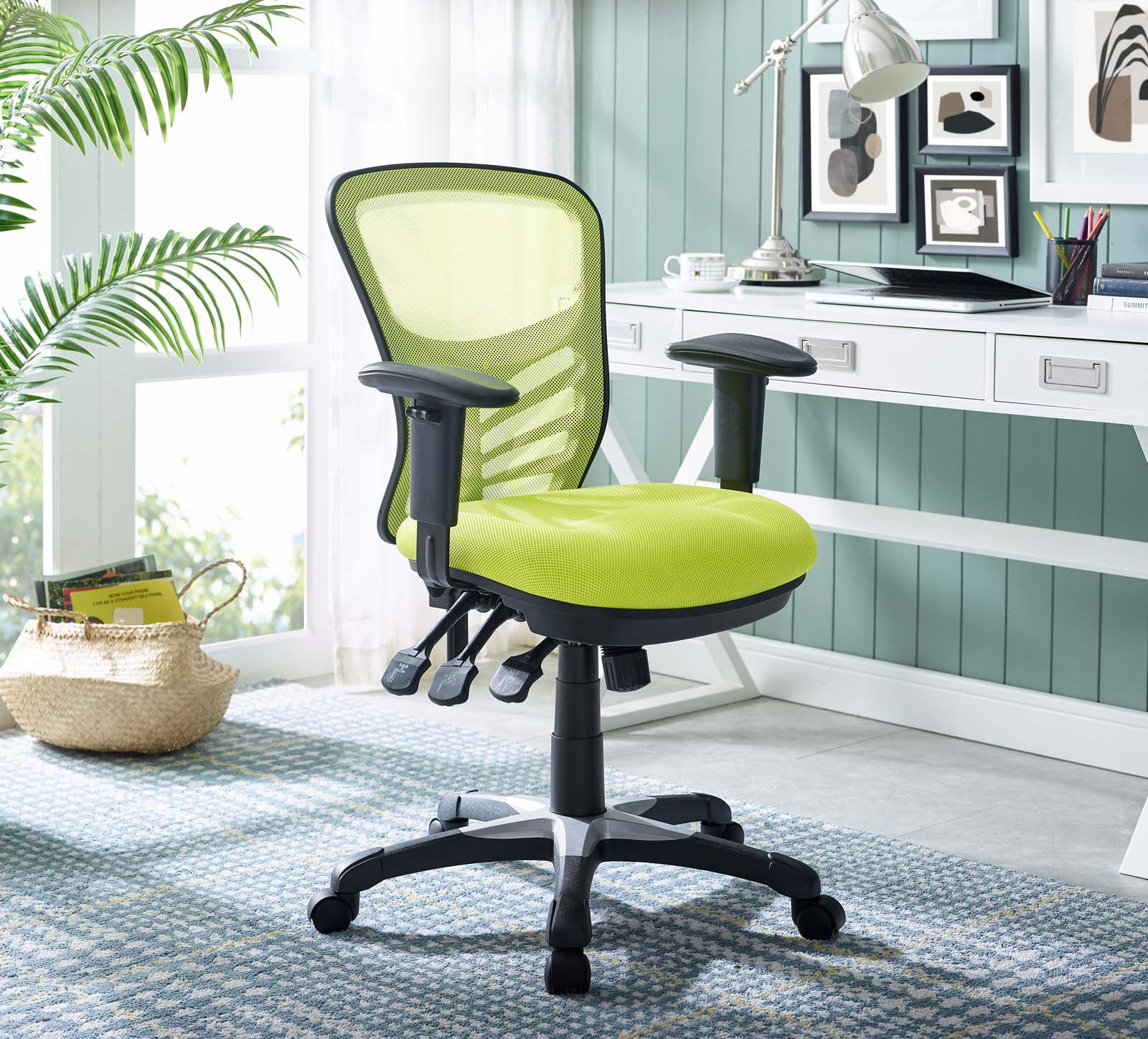 Modway Articulate Mesh Office Chair in Green