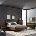 thumbnail image 1 of Modway Arwen Queen Modern Style MDF Wood Bed in Walnut Finish, 1 of 8