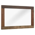 thumbnail image 1 of Modway Arwen Rustic Wood Frame Mirror in Walnut, 1 of 4
