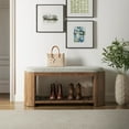 thumbnail image 1 of Ashby Bench in Natural Geometric, 1 of 8