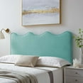 thumbnail image 1 of Modway Athena Performance Velvet Full/Queen Headboard in Mint, 1 of 10