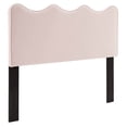 thumbnail image 1 of Modway Athena Modern Performance Velvet Twin Headboard in Pink, 1 of 10