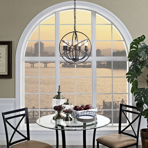 Modway Atom Chandelier in Brown