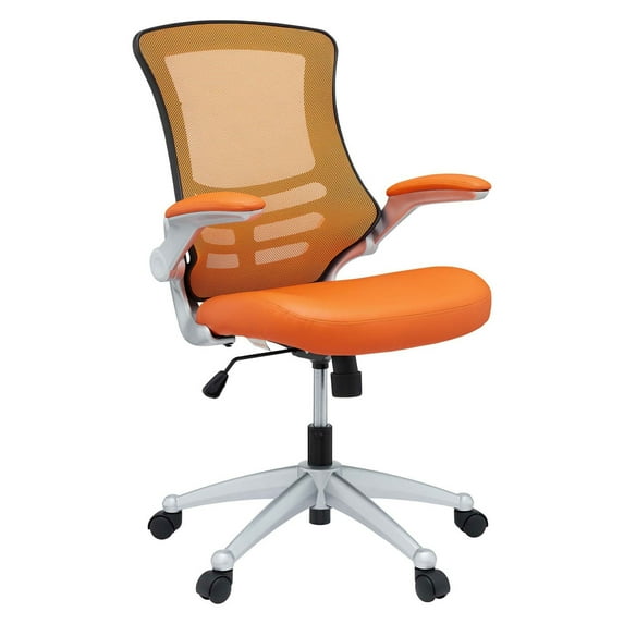 Modway Attainment Mesh Office Chair, Adjustable from 18 to 22 Inch, Orange