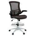 thumbnail image 1 of Modway Attainment Vinyl Drafting Chair in Brown, 1 of 14