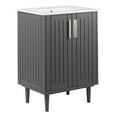 thumbnail image 1 of Modway Augusta 24" Modern Style Wood Bathroom Vanity in Gray/White, 1 of 4
