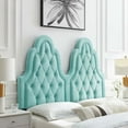 thumbnail image 1 of Modway Augustine Performance Velvet King/California King Headboard in Mint, 1 of 10