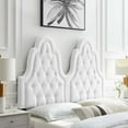 thumbnail image 1 of Modway Augustine Tufted Performance Velvet Full/Queen Headboard in White, 1 of 10