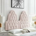 thumbnail image 1 of Modway Augustine Tufted Performance Velvet King/California King Headboard in Pink, 1 of 10
