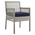 thumbnail image 1 of Modway Aura Outdoor Patio Wicker Rattan Dining Armchair, Multiple Colors, 1 of 8