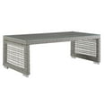 thumbnail image 1 of Modway Aura Modern Rattan & Glass Top Patio Coffee Table in Gray, 1 of 6