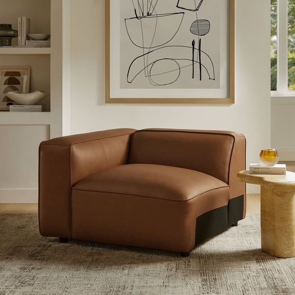 Auren Left Armchair in Coffee