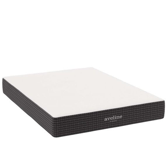 Modway Aveline 10" Modern Style Memory Foam Queen Mattress in White