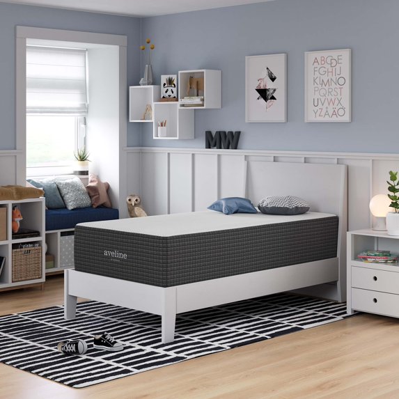 Modway Aveline 14" Memory Foam Twin Mattress in White