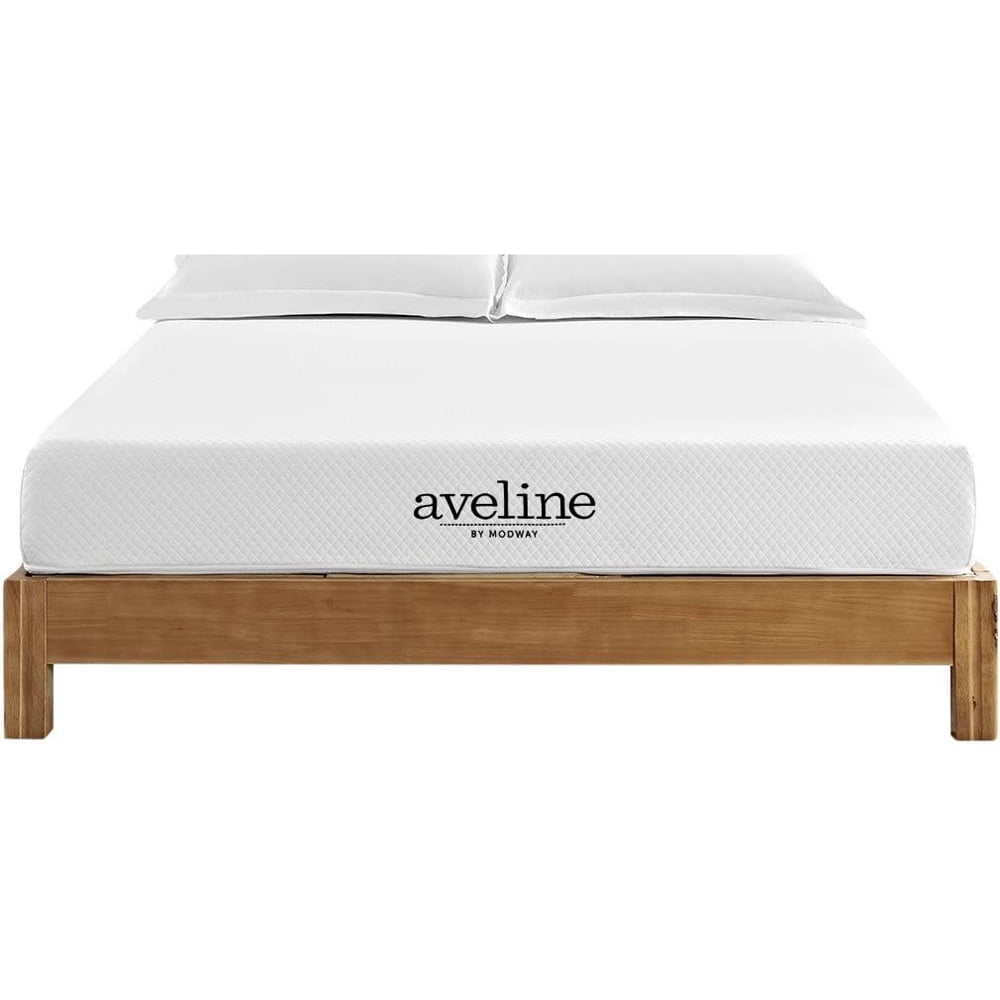 Aveline Full White Gel Memory Foam Mattress with Vinyl Cover