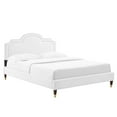 thumbnail image 1 of Modway Aviana Performance Velvet King Bed in White, 1 of 10