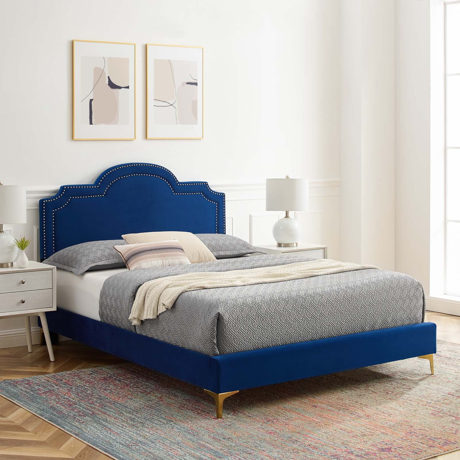 Modway ophelia fabric bed queen discount