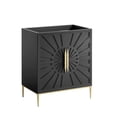 thumbnail image 1 of Modway Awaken 30" Solid Wood and MDF Bathroom Vanity Cabinet in Black, 1 of 8