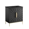 thumbnail image 1 of Modway Awaken 30" Solid Wood and MDF Bathroom Vanity in Black, 1 of 7