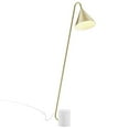 thumbnail image 1 of Modway Ayla Marble & Metal Floor Lamp with Cone Shade in Satin Brass, 1 of 3