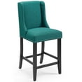 thumbnail image 1 of Modway Baron Upholstered Fabric Counter Stool in Teal, 1 of 7