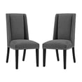thumbnail image 1 of Modway Baron Dining Chair Fabric Set of 2 in Gray, 1 of 4