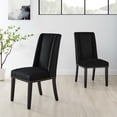 thumbnail image 1 of Modway Baron Performance Velvet Dining Chairs - Set of 2 in Black, 1 of 9