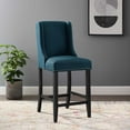 thumbnail image 1 of Modway Baron Upholstered Fabric Counter Stool in Azure, 1 of 7