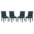 thumbnail image 1 of Modway Baronet Dining Chair Fabric Set of 4 in Azure, 1 of 5