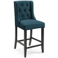 thumbnail image 1 of Modway Baronet 26.5" Tufted Button Polyester Solid Wood Counter Stool in Azure, 1 of 7