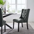 thumbnail image 1 of Modway Baronet Button Tufted Vegan Leather Dining Chair in Gray, 1 of 8