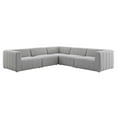 thumbnail image 1 of Modway Bartlett Upholstered Fabric 5-Piece Sectional Sofa in Light Gray, 1 of 5