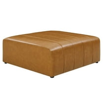 Modway Bartlett Vegan Leather Ottoman in Tan