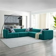thumbnail image 1 of Modway Bartlett Sectional Sofa, Teal Fabric, 1 of 11