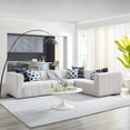 thumbnail image 1 of Modway Bartlett Upholstered Fabric 4-Piece Sectional Sofa in Ivory, 1 of 10