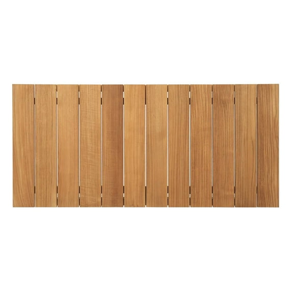 Modway Bayport 6 Piece Outdoor Patio Teak Set in Natural White