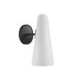 thumbnail image 1 of Modway Beacon 1-Light Metal and Glass Wall Sconce in Opal/Black, 1 of 7