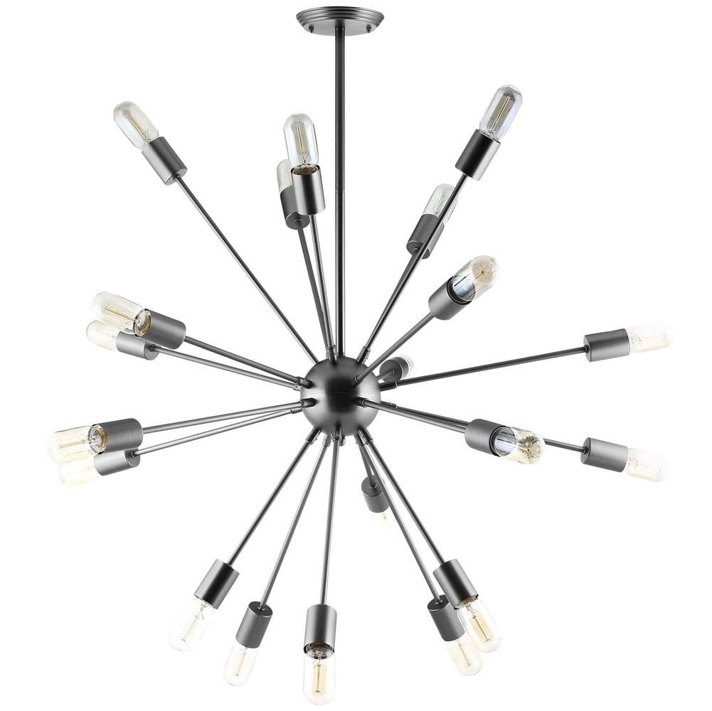 Beam Stainless Steel Chandelier - Gray