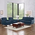 thumbnail image 1 of Modway Beguile 3 Piece Upholstered Fabric Living Room Set in Azure, 1 of 6