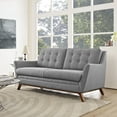 thumbnail image 1 of Modway Beguile Modern Finely Upholstered Fabric Loveseat in Expectation Gray, 1 of 5