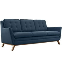 Modway Beguile Upholstered Fabric Sofa in Azure